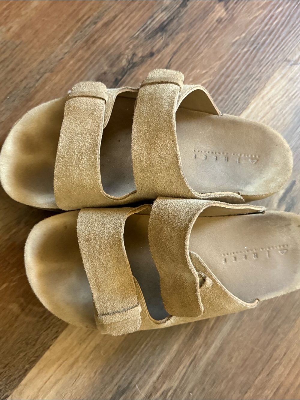 Reef Suede Double-Strap Slide Sandals - Tan